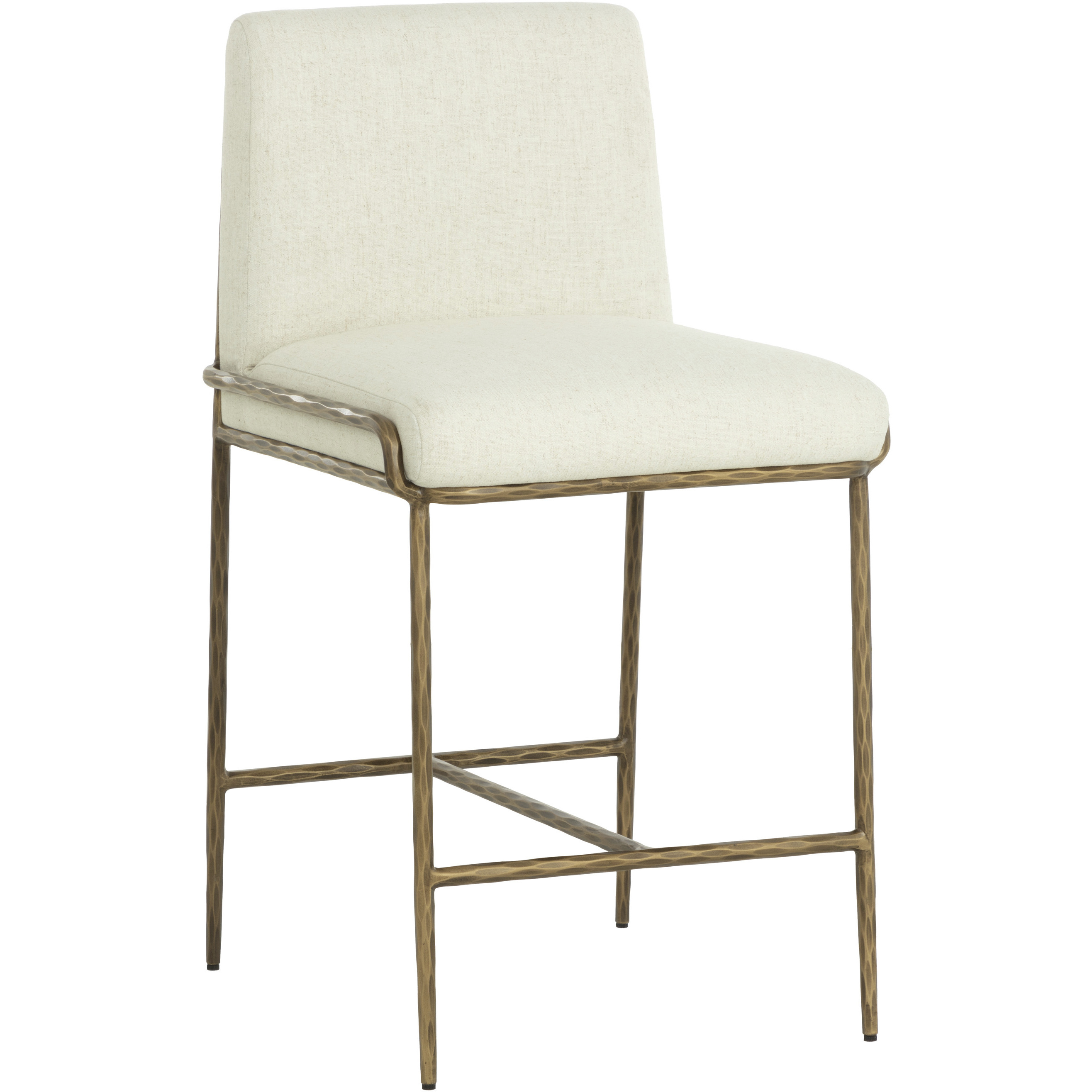 Lathan 38.25 inch Geralt Linen Counter Stool